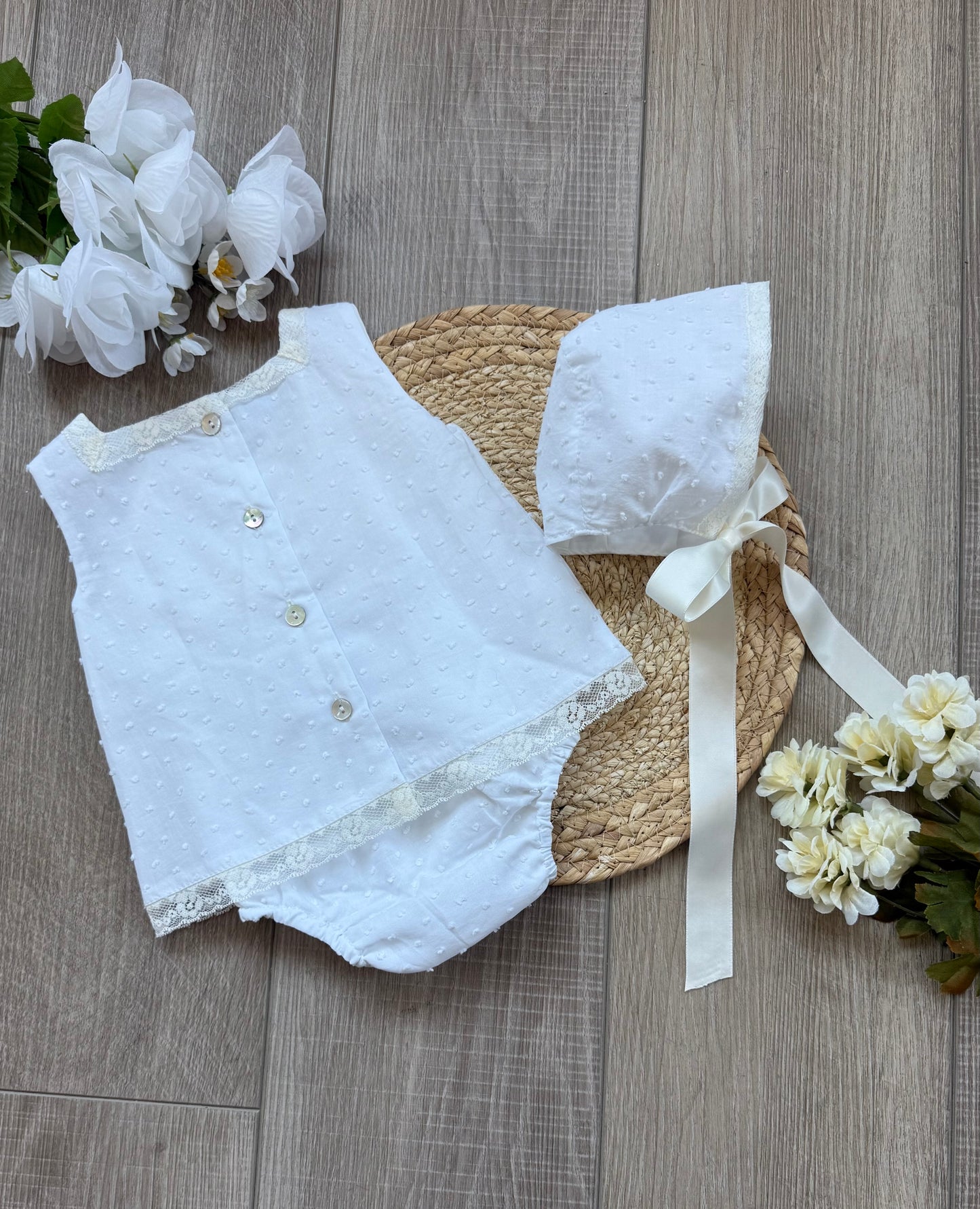 Blanca Adela 3-Piece Plumeti Dress Set