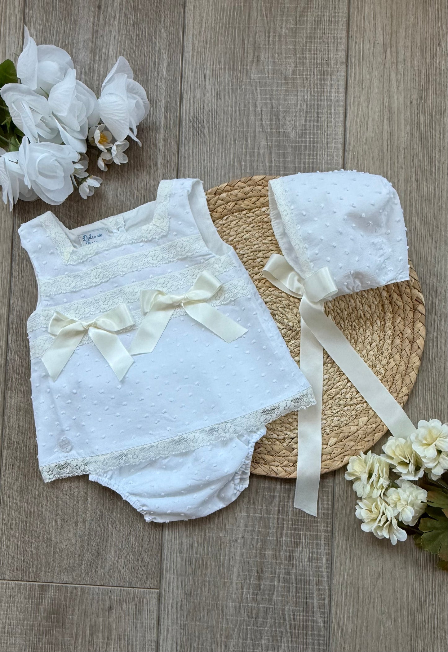 Blanca Adela 3-Piece Plumeti Dress Set