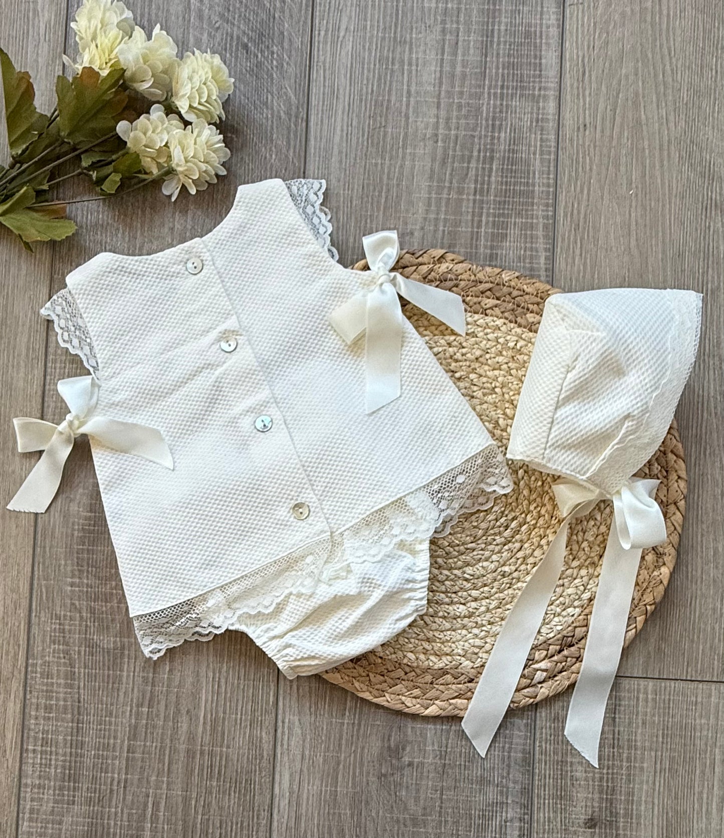 Teresa 3-Piece Pique Dress Set