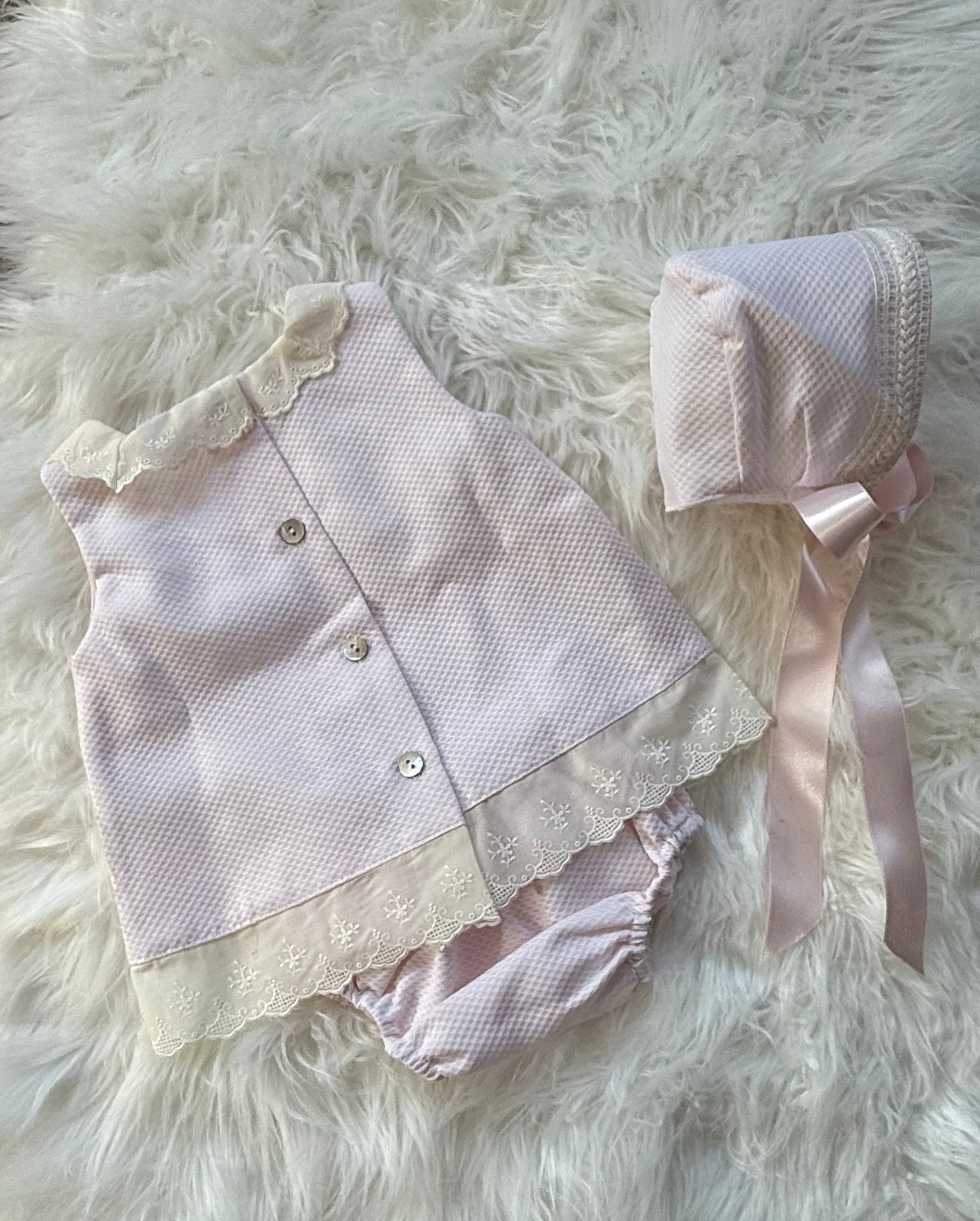 Rosa Alma 3-Piece Pique Dress Set