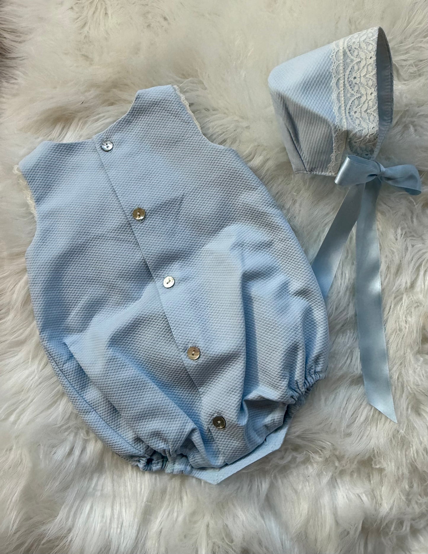 Rafaelo 2-Piece Pique Romper Set