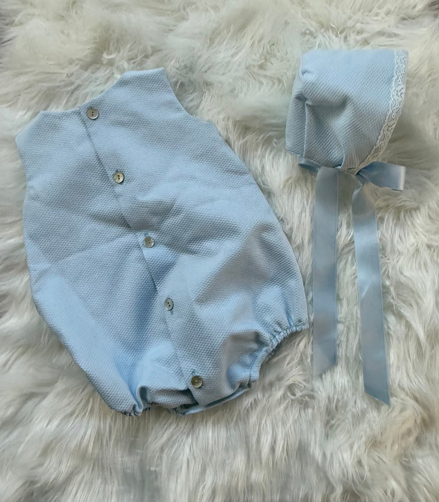 Orlando 2-Piece Pique Romper Set