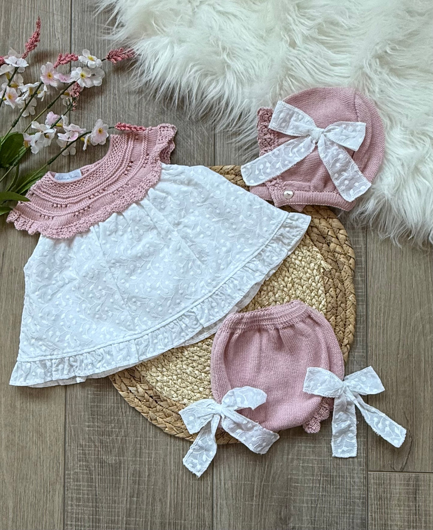 Canarias 3-Piece Plumeti Dress Set
