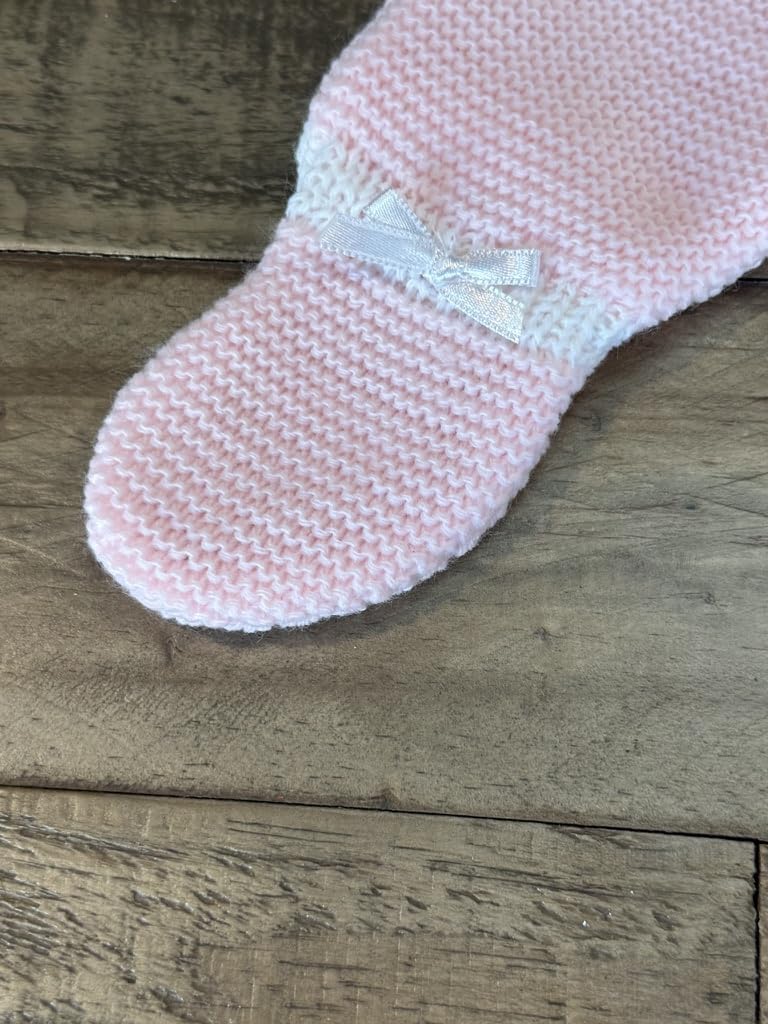 Baby Girl 3-piece Knitted Sweater, Footed Pants, and Hat Set