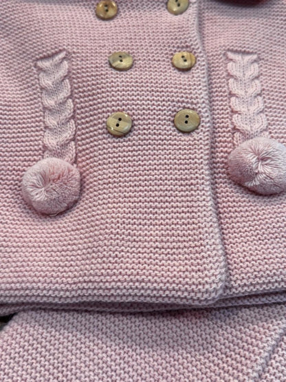 Baby Knit Outfit Set with Jacket and Footie Pants for Boys and Girls