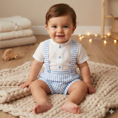 Delfin Azul 2-Piece Romper Set