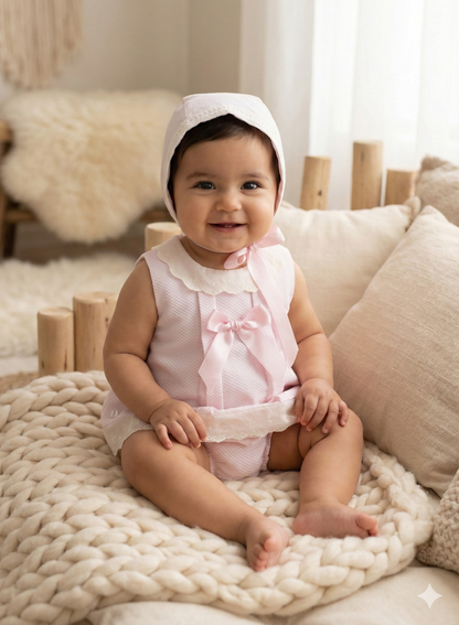 Rosa Alma 3-Piece Pique Dress Set