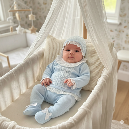 Volantes 3-Piece Knit Set