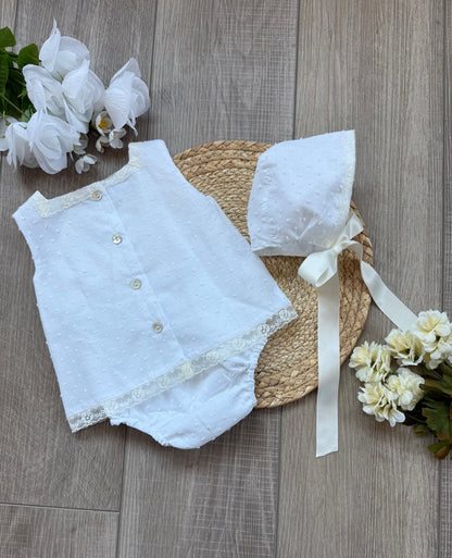 Blanca Adela 3-Piece Plumeti Dress Set