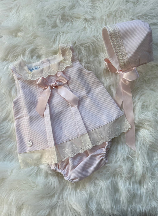 Rosa Alma 3-Piece Pique Dress Set