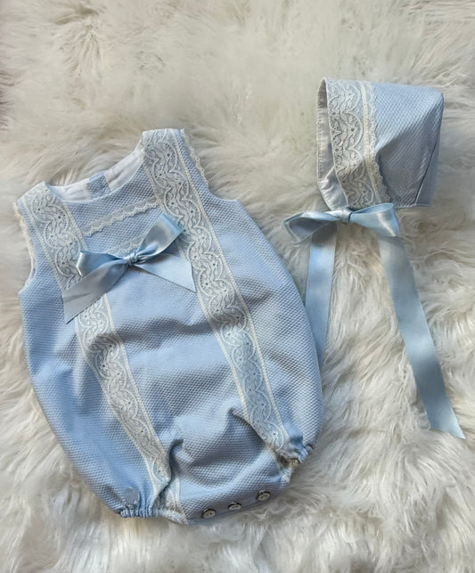 Rafaelo 2-Piece Pique Romper Set