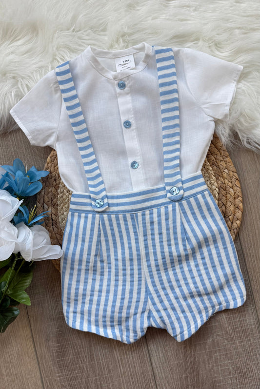 Delfin Azul 2-Piece Romper Set