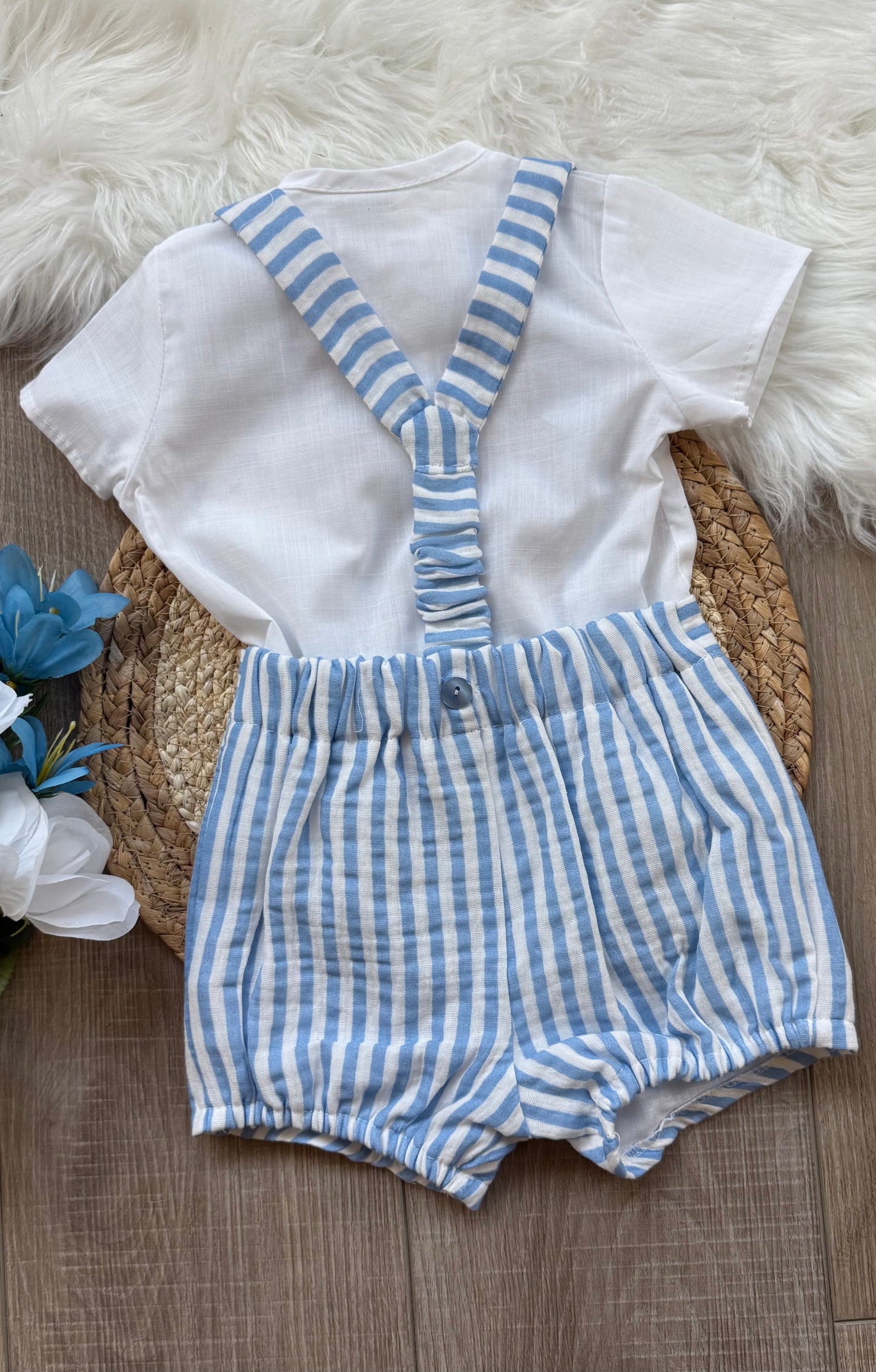 Delfin Azul 2-Piece Romper Set