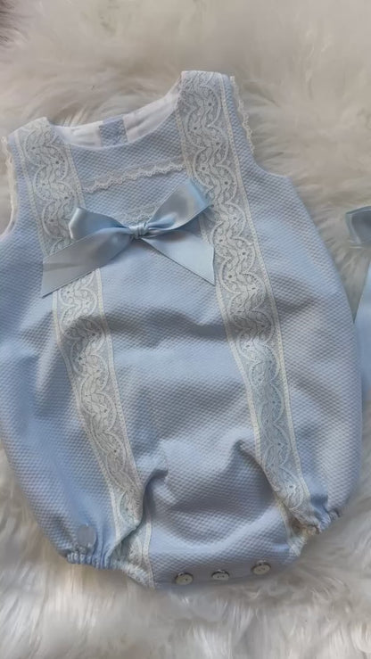 Rafaelo 2-Piece Pique Romper Set