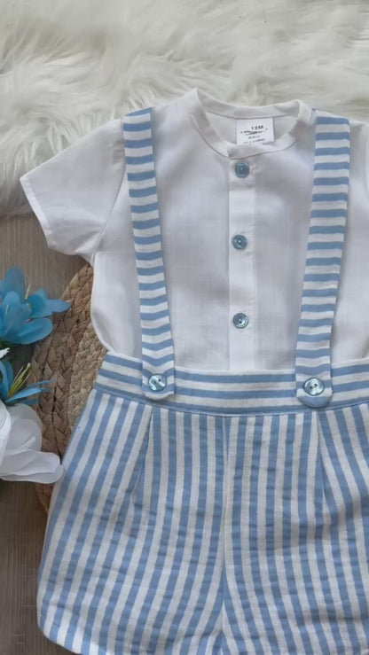 Delfin Azul 2-Piece Romper Set